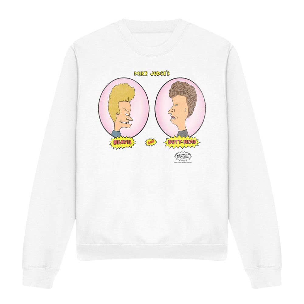 Унисекс свитшот для взрослых Beavis & Butthead 'Головы в овалах'