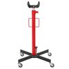 Hydraulic Pit Jack 500 Kg Lifting Jack With Swivel Wheels And Pedal Steel 58 X 58 X 110 191.5 Cm Red