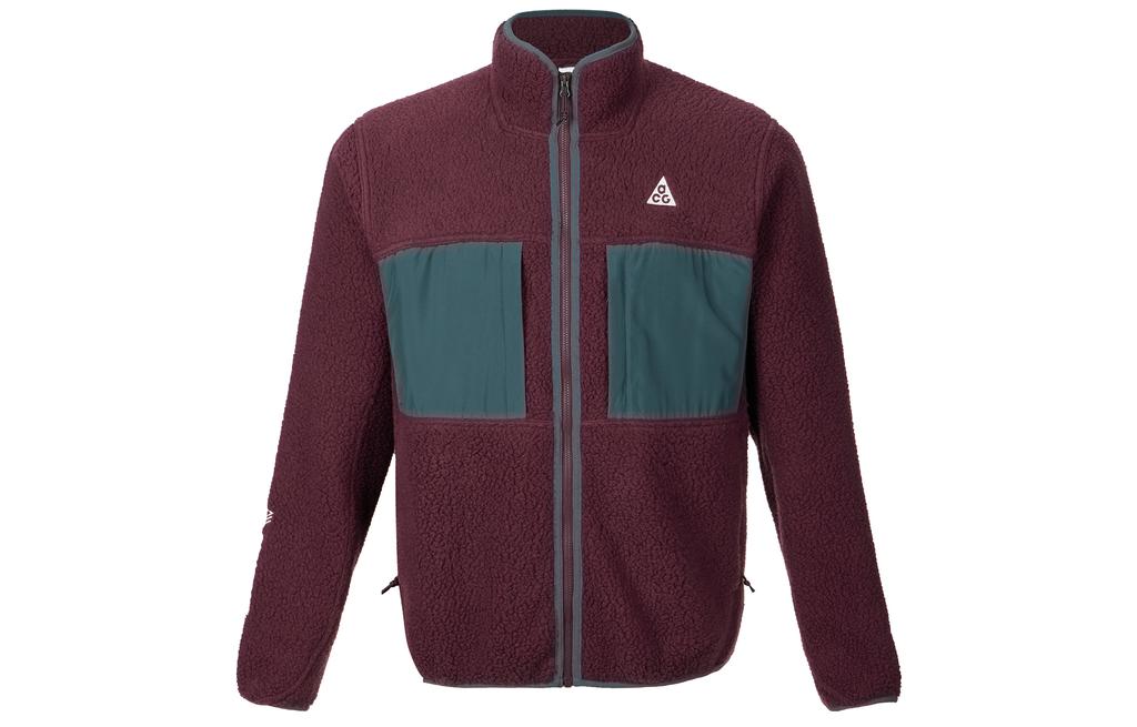 Nike Мужские куртки ACG Темно-красные С воротником-стойкой Умеренные Другие FN0373-681