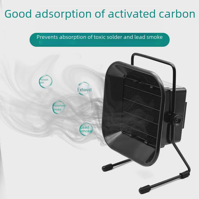 Промышленный вентилятор для вытяжки дыма при пайке и сварке