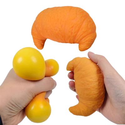 Сжимающая игрушка-симулятор круассана из ТПР, игрушка для снятия стресса, форма хлеба, сенсорная игрушка, декомпрессия, симулятор еды, фиджет, стресс