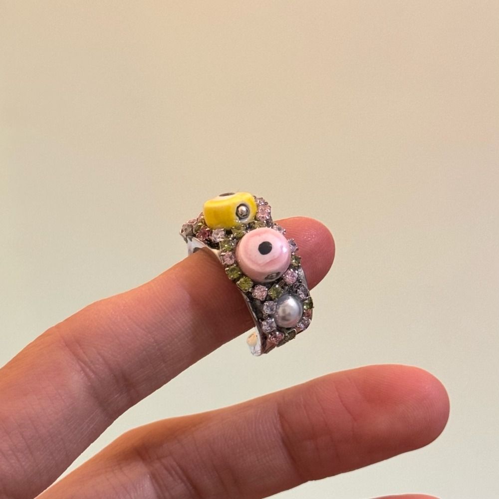 Exaggerate Women's Split Ring Metal Conch Opening Ring Adjustable   Girl