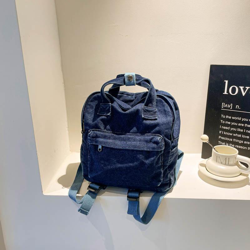 Новая женская сумка кампус рюкзак большой вместимости простой джинсовый холщовый модный рюкзак для поездок на работу персонализированный рюкзак