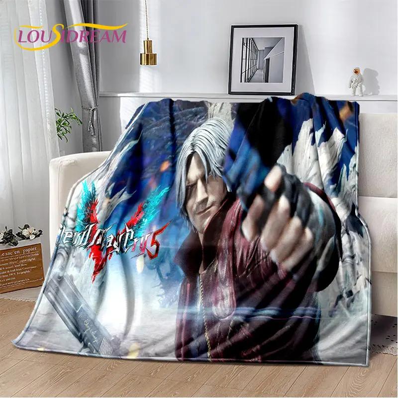 3D D-Devil May Cry DMC Game Gamer мягкое плюшевое одеяло, фланелевое одеяло, одеяло для гостиной, спальни, кровати, дивана, чехол для пикника