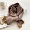 Two-Color Scarf Women Winter Thick Long Knitted Warm Scarf Women