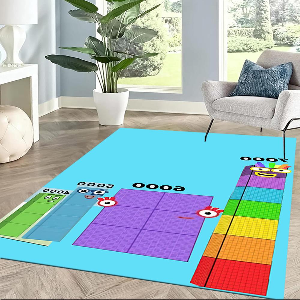 Numberblocks Floor Mat Design for Kitchen Dining Room Entryway Decorate room Antislip Carpet Decorate Offices Gift for Festivals