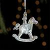 Transparent Christmas Hanging Decoration Snowflake Candy Star Crown Christmas Tree Ornament Shopwindow Party Supplies