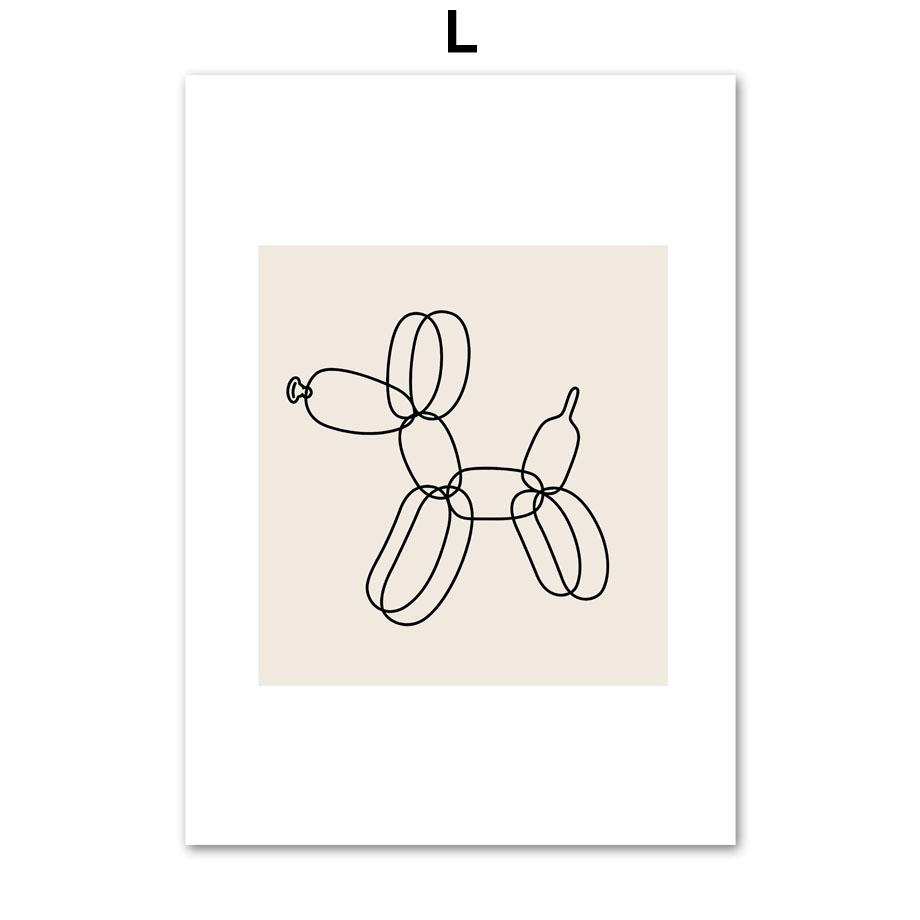 Абстрактный Матисс Танец Растения Листья Линии Постеры и Принты Холст Живопись Скандинавское Настенное Искусство Картины для Декора Гостиной