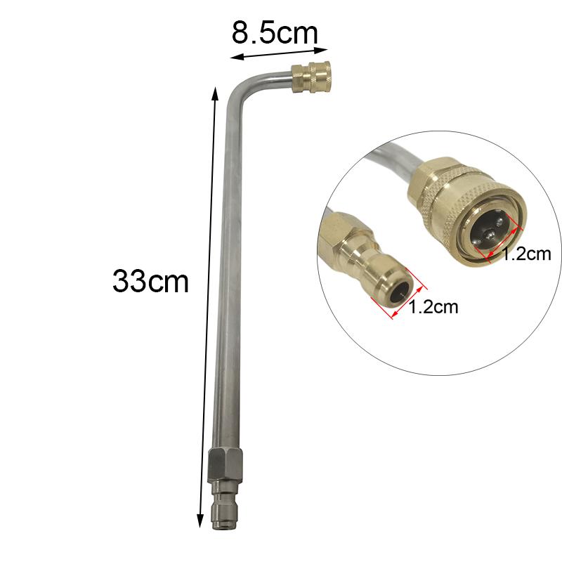 Водяной пистолет высокого давления для мойки автомобилей, удлинительный стержень для мойки под давлением, насадка для чистки водостоков, насадка/шланг 1/4" с быстрым соединением
