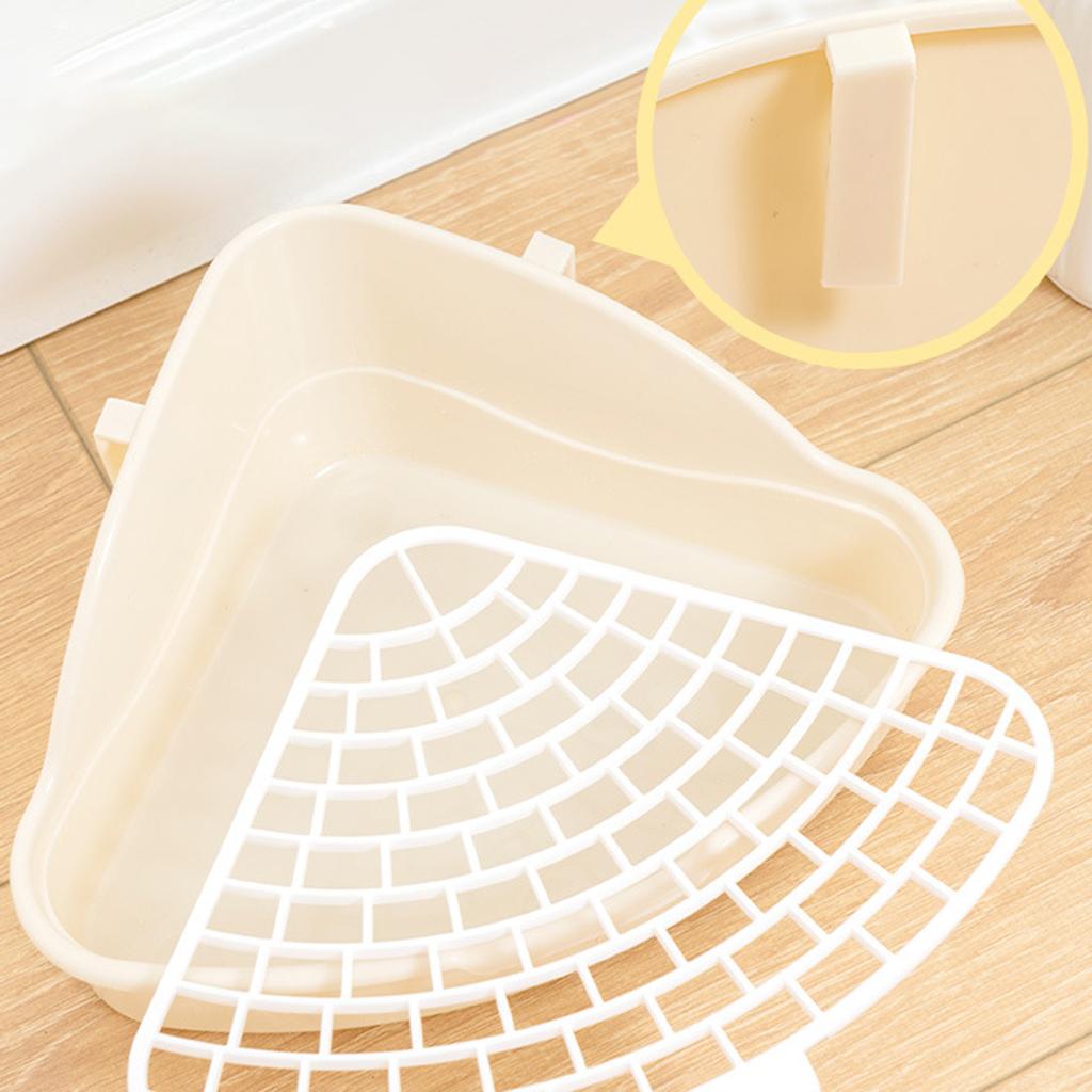 Лоток для туалета для кроликов, туалет для животных, приучение к горшку, угловой туалет для кроликов, ящик для хорька, хомяка, дракона, кошки, морской свинки, голландские принадлежности