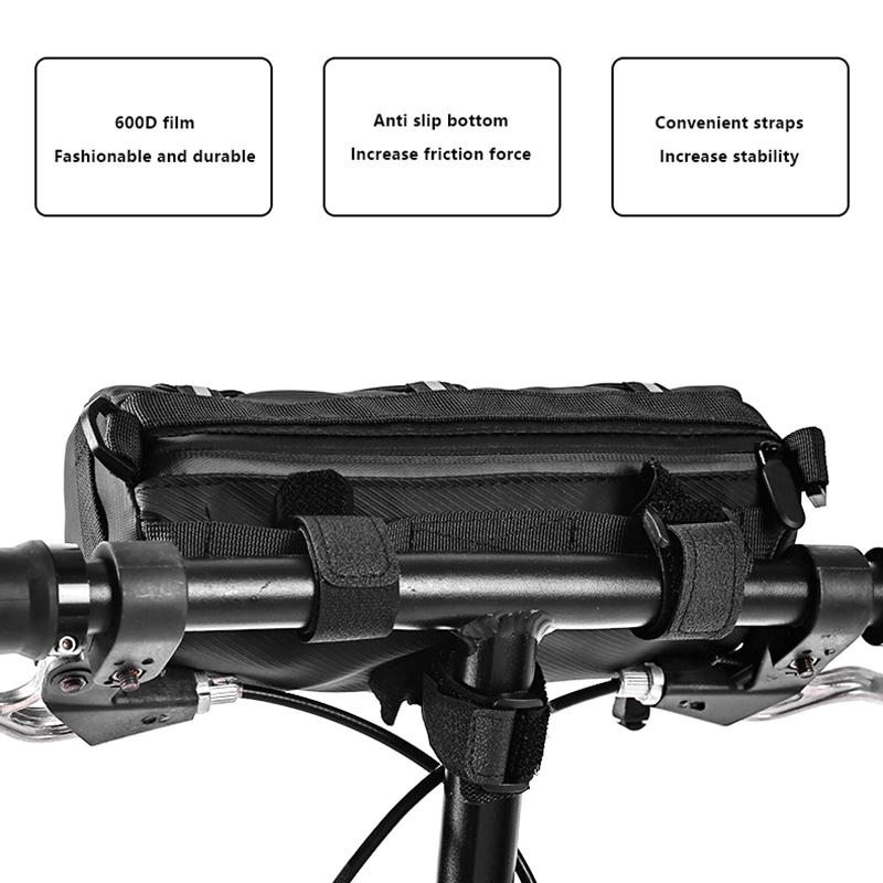 Eslnf Велосипедная передняя сумка Большая вместимость для хранения вещей Наружная водонепроницаемая многофункциональная сумка для езды на горном велосипеде Передняя сумка для горного велосипеда Аксессуары для велосипеда