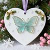 Friendship Butterfly Christmas Ornament Friends Are Angels Hanging Pendant Friendship Keepsake Christmas Tree Decoration Gift for Women Friends