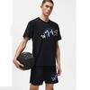 Футболки унисекс из коллекции Li Ning Wade, черные, с круглым вырезом, умеренного прямого кроя, AHST335-1