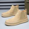 Fashion Ankle Boot New Arrival Men's Chelsea Suede Leather High Tops Shoes Male Walking Sneakers Footwear Zapatos Hombre