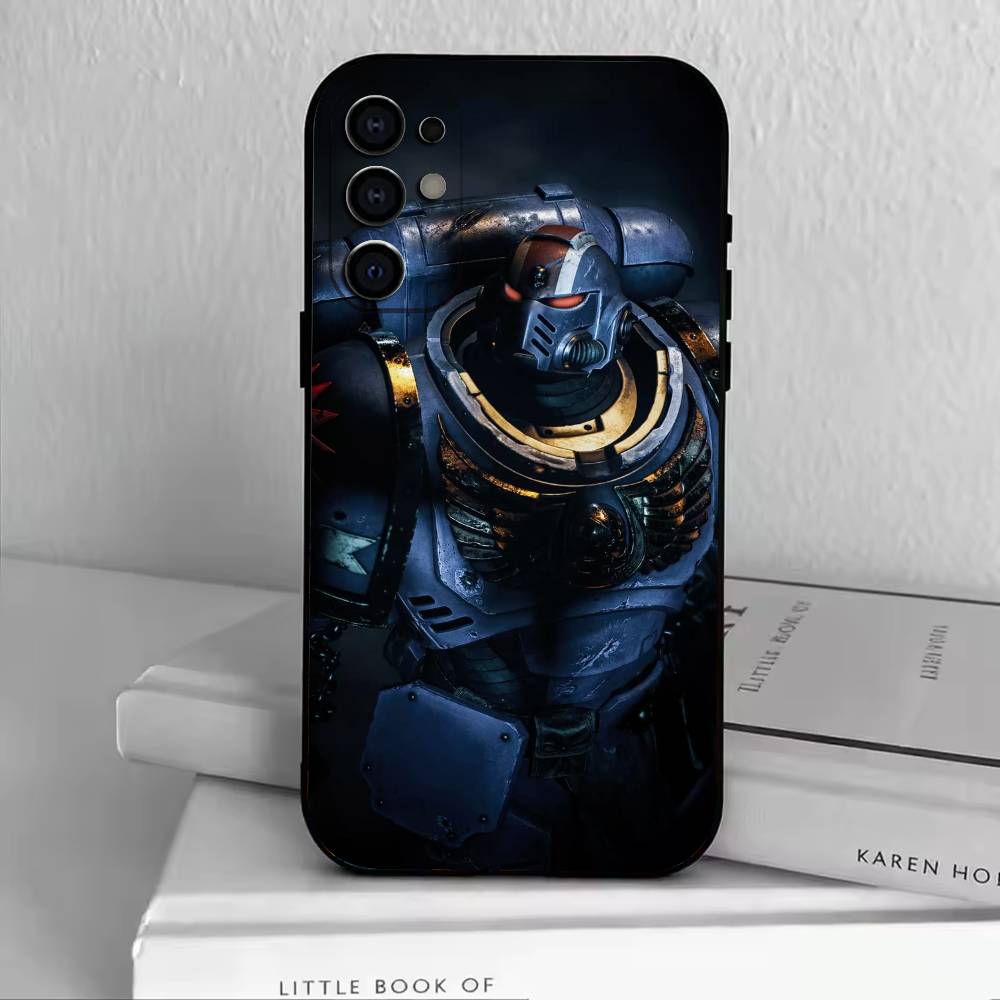 Чехол для телефона 40K Space Marine 2 Черный Силиконовый Мягкий Для Samsung S25,S24,S21,S22,S23,S30,Ultra,S20,Plus,Fe,Lite