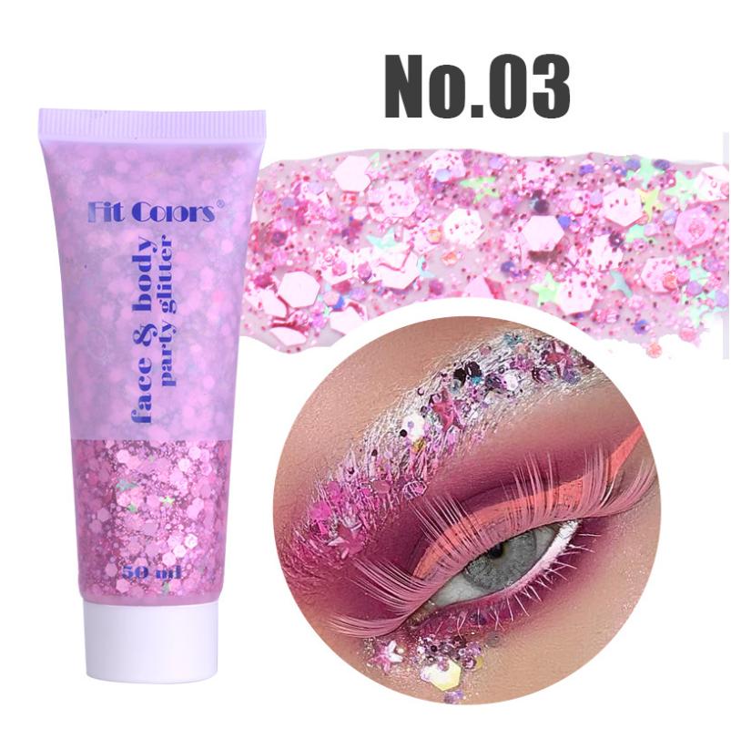 14 цветов Макияж Синие блестки Жидкие тени для век Жидкий сценический макияж Лицо Тела Блеск Яркие тени для век