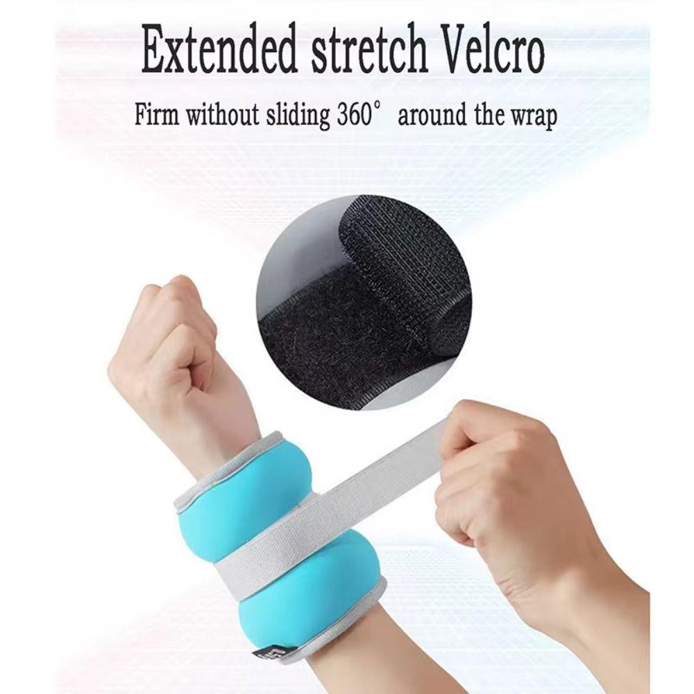 1 Pair Sweat-proof Weighted Wrist Strap Breathable Weight-bearing Fitness Equipment Pilates