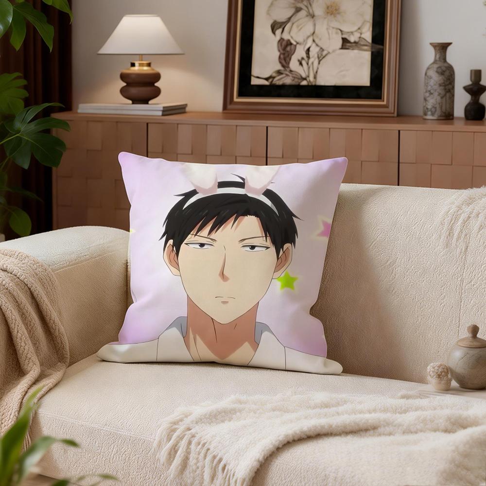 Comedy Monthly Girls Nozakikun Cushion Cover Cushion Cover Set 4Pcs 50x50 45x45 40x40 Pillowcase Decorative Sofa Home Decor