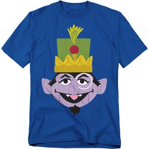 Sesame Street Unisex Adult Count von Count Nutcracker Christmas T-Shirt