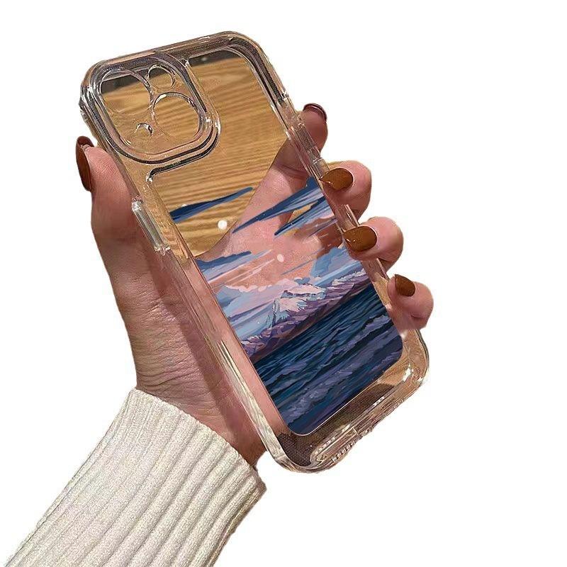 Подходит для чехла на мобильный телефон Apple 11 iPhone11/11/11promax морской снежный горный космический чехол ins ветер
