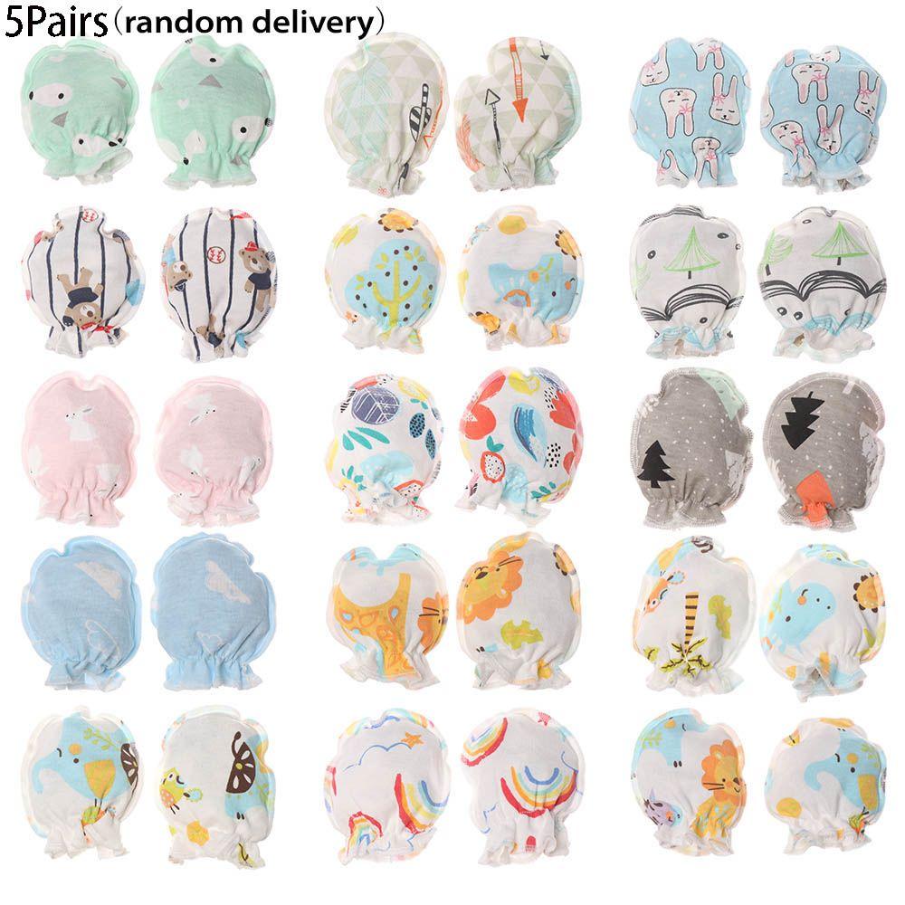 Pairs Infant Accessories Cute Soft Protection Face Baby Gloves Full Glove Anti Scratching Mittens