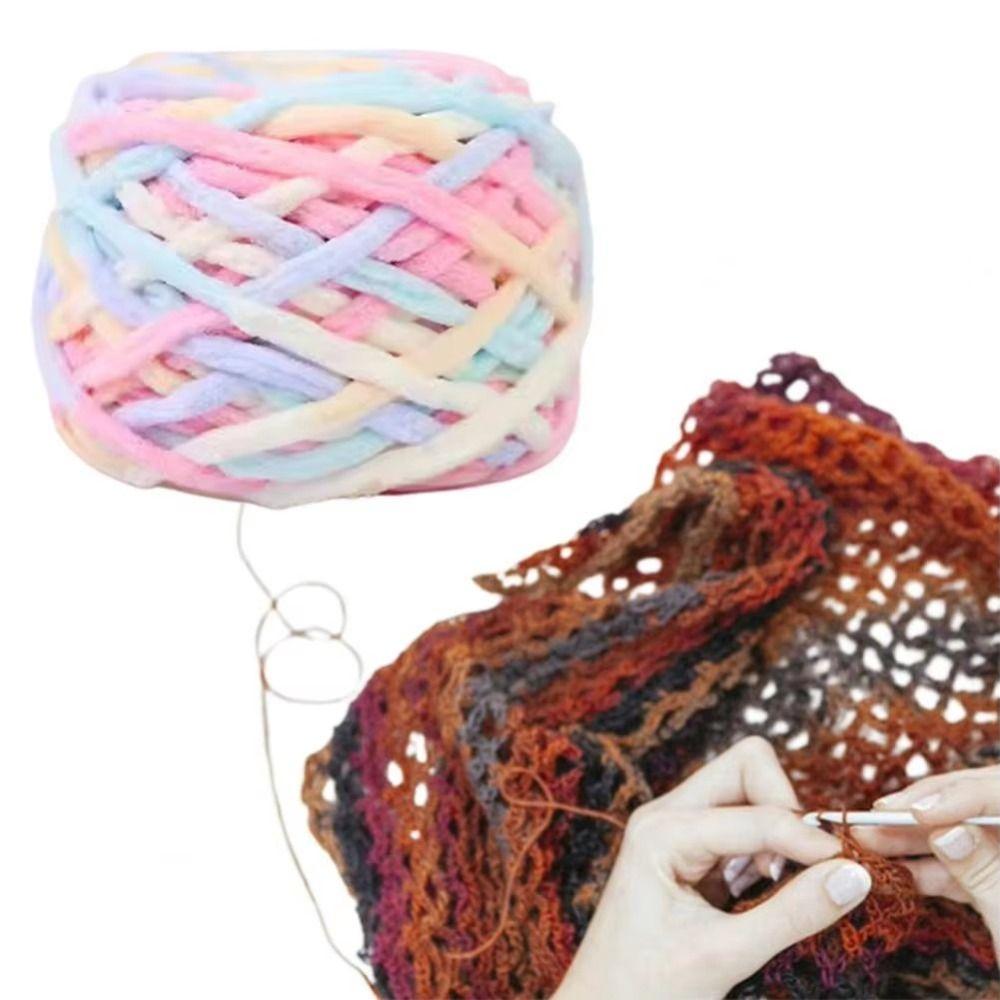 100g Acrylic Yarn Soft Braided Yarn Handmade Wool Crochet Yarn