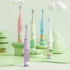 Children Sonic Electric Toothbrush for Kids Rechargeable Smart Timer 4 Modes Tooth Brush Cartoon Pattern With Replacement Heads