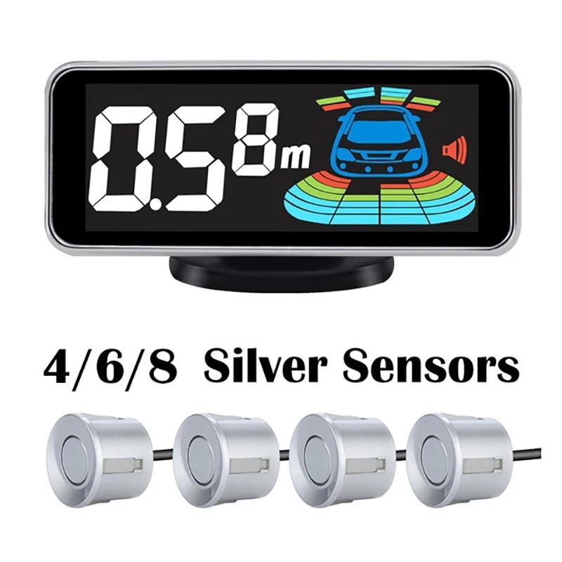 4/6/8 датчиков сигнализации Несколько радаров Комплект датчиков парковки Подсветка Парктроник Светодиодная система отображения Резервный монитор Детектор Помощник