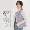 Women Sleeveless Puffer Vest Women's Ultra Light Down Vest Women Two Ways Waistcoat Portable Warm Sleeveless Winter Liner Plus Size