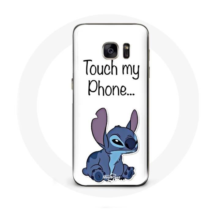 Coque pour Samsung Galaxy S6 edge Lilo et Stitch mignon Fond blanc