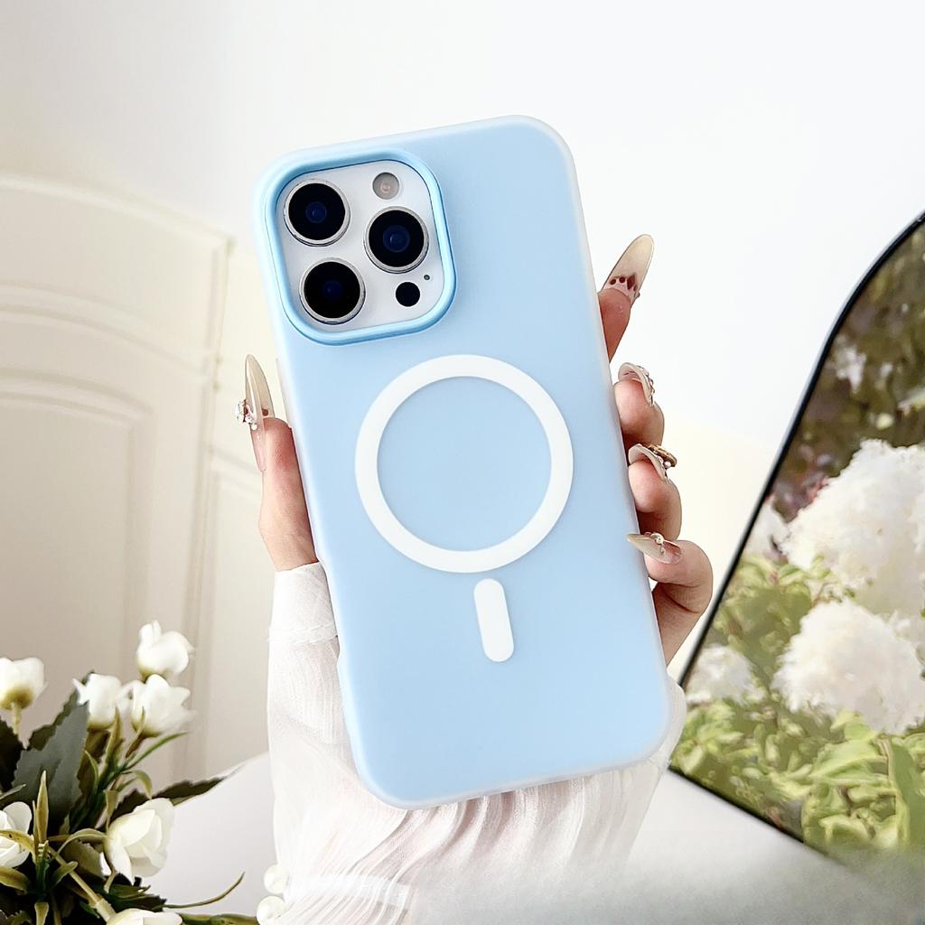 Однотонный гелевый чехол «два в одном» для телефона Apple 16PROMAX, Подходящий для Iphone15 Противоударный и простой защитный чехол