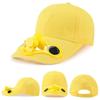 Solar Fan Hat for Men Women - Sun Protection Summer Cooling Cap with USB Rechargeable Fan, UV Sunshield, Adjustable & Breathable