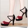 2025 Summer New Women's High-heeled Sandals Women's Thin Heel One-word Buckle Trendy Women's Shoes