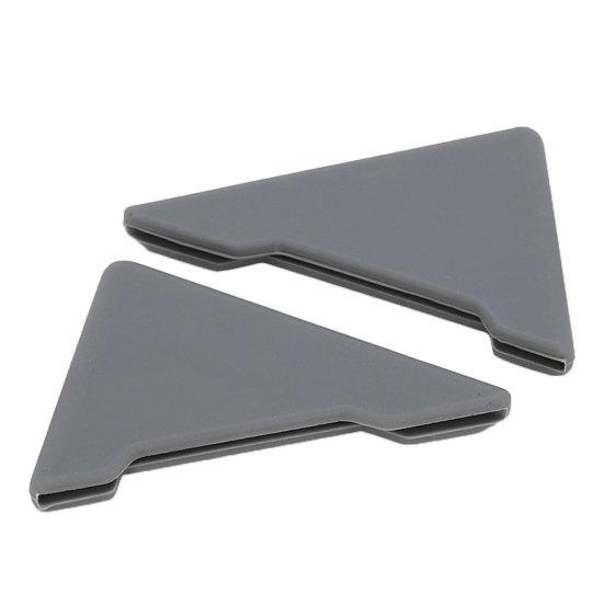 2Pcs Triangle Car Door Corner Soft Silicone Guard Trim Anti-Scratch Protector