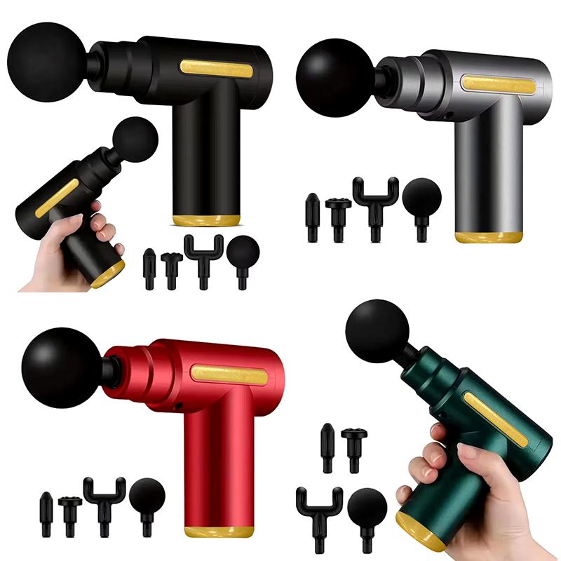 Portable Handheld Fascia Gun USB Charging Tapping Massager for Body Back Neck Leg 6 Levels of Intensity