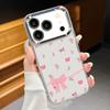 Чехол со стильным узором из разноцветных бантиков для iPhone 17 Pro Max iPhone 16 15 14 13 Pro Max 11 17e 16e Покрытие Рамка для камеры Прозрачная Мягкая Силиконовая Задняя Крышка