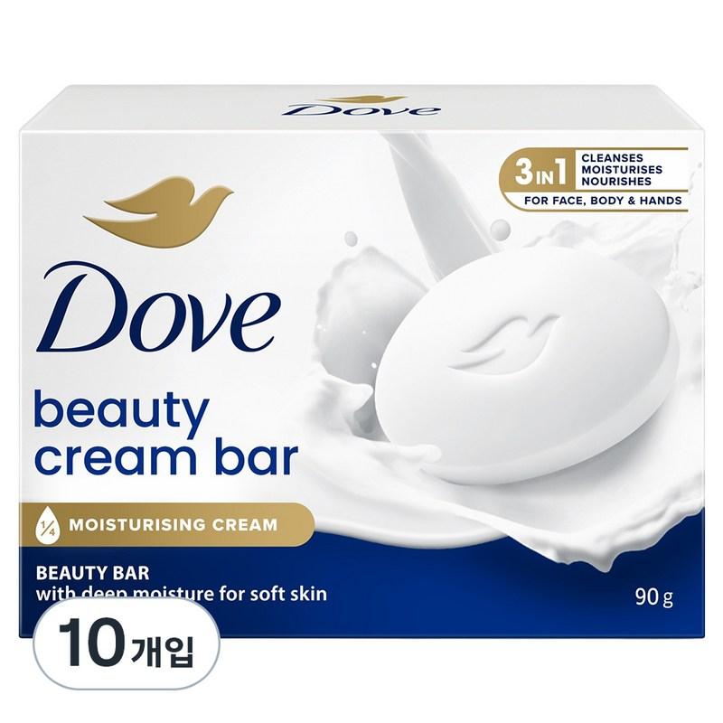 Крем-мыло Dove Beauty, 90 г x 10 шт.