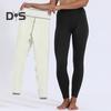 Женские леггинсы с высокой талией, облегающие, с утолщенной бархатной подкладкой, теплые длинные брюки, однотонные спортивные брюки для йоги