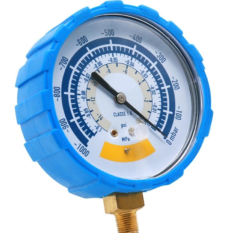 0-14psi Вакуумметр Нержавеющая сталь 1/8 дюйма Манометр Водонепроницаемый для Вакуумного насоса Точный Воздушный манометр