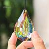 Faux Crystal Prism Sun Catcher Decoration Indoor Outdoor Garden Window Hanging Rainbow Maker Clear Waterdrop Hanging Ornament Pendant