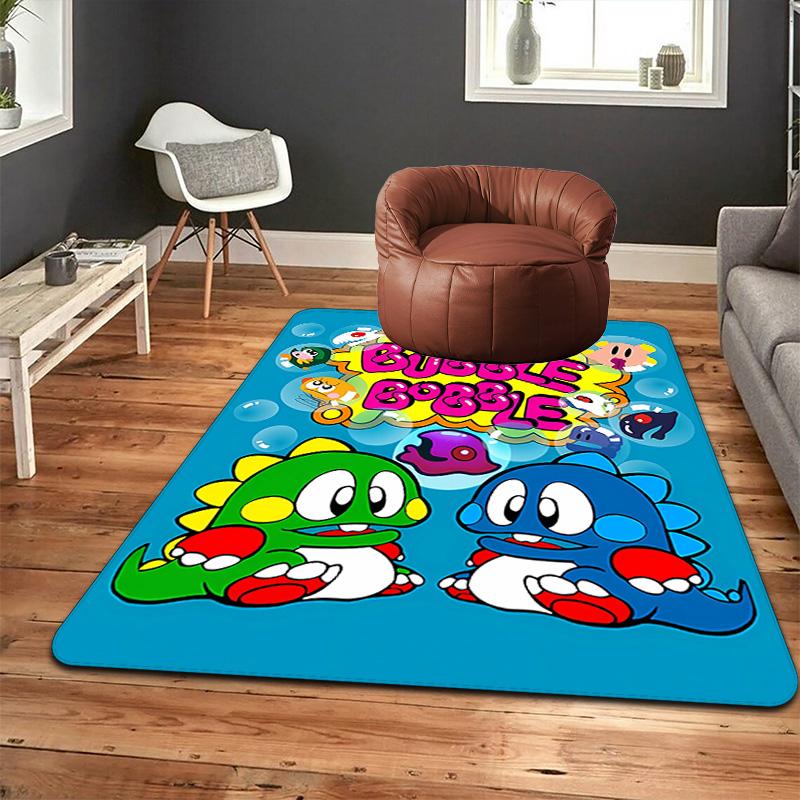 Bubble Bobble Rug Floor Mat for Living Room or Bedroom Soft and Comfortable Carpet a Gift for Birthday and Holiday.NFF0928364