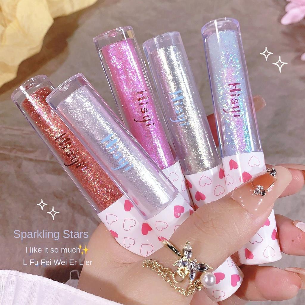 Liquid Eyeshadow Pearl Glitter Brightening Waterproof Glossy Silkworm Single Colour Eyeshadow Liquid Highlight Makeup