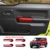 ABS Красный Для Suzuki Jimny Nomade -2025 центральная консоль переключатель стеклоподъемника рычаг ручного тормоза вентиляционное отверстие кондиционера Навигация чехол на руль