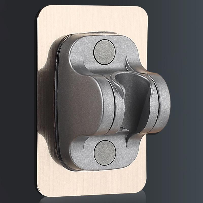 Самоклеящийся держатель для душевой штанги и лейки, регулируемый, настенный, фиксированная базовая пластина, кронштейн для аксессуаров для ванной комнаты