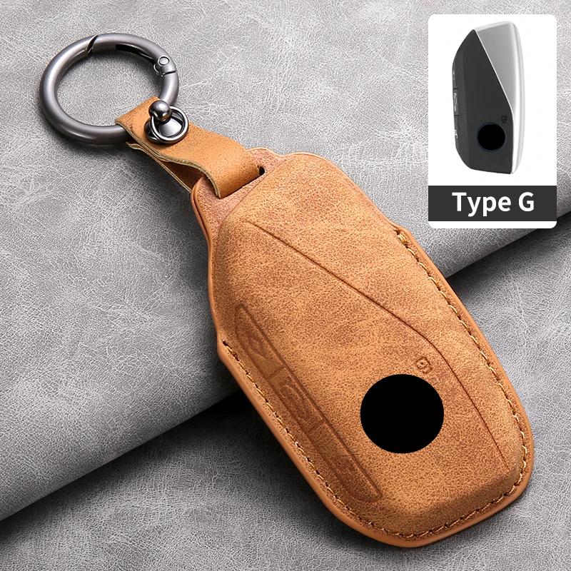 Кожаный чехол-накладка для ключа автомобиля для BMW I7 X7 G07 LCI IX I20 X1 U11 7 серии G70 G09 XM U06 G81 M3 2023 Защита Брелок