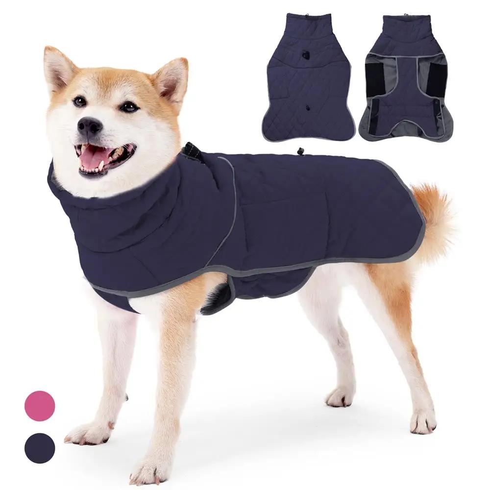 Winter Dog Clothes For Medium Dogs Waterproof Warm Dog Coat With Traction Buckle Pet Windproof Jacket For Labrador Dog costume
