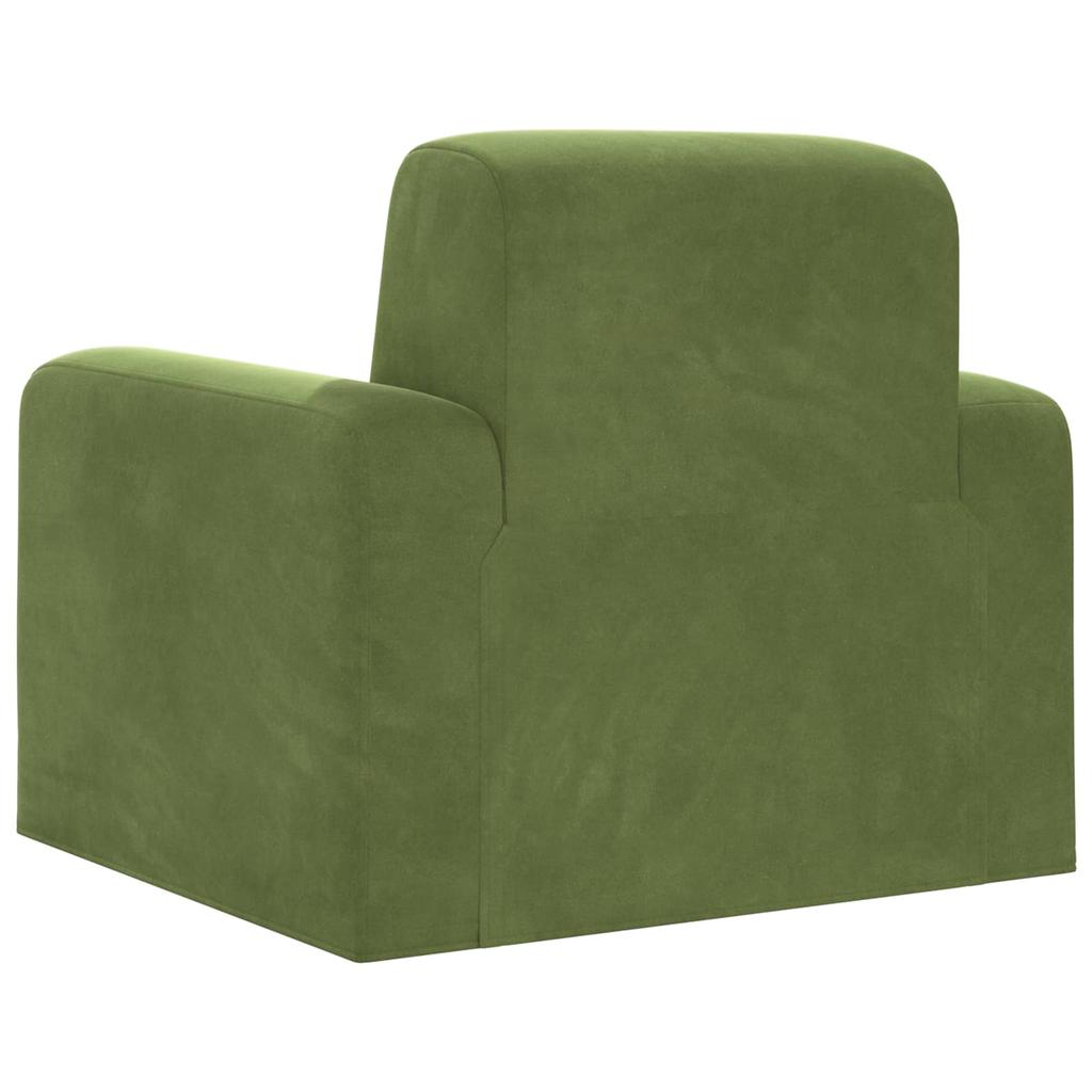 Armchair Light Green Velvet