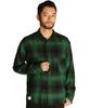 Рубашка Schott OMBRE CHECK CF LS, Мужская рубашка в стиле омбре с клеткой, Размер 2XL, 140см, Зеленый, 782-5220005