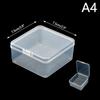 New Transparent Plastic Storage Box Photocards Small Card Storage Box Desk Organizer Box Classification Box Stationery