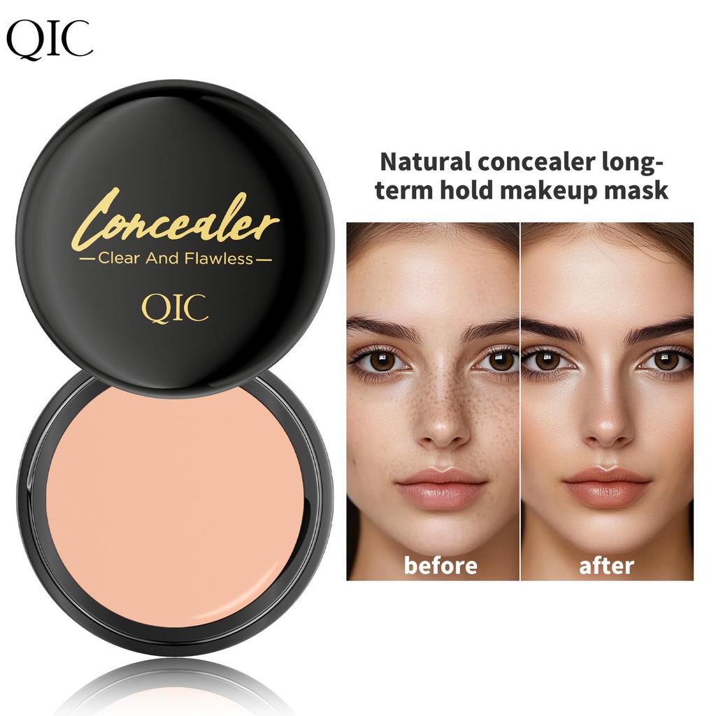 QIC Concealer Covering Tattoo Spots Acne Marks Dark Circles Invisible Pores Concealer Three-color Concealer Plate